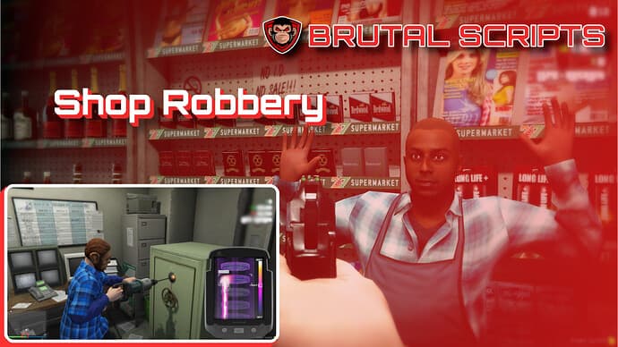 brutal shop robbery — FiveM Scripts (Standalone)